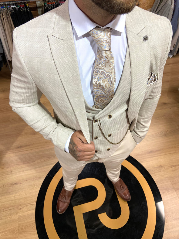Brentford - Cream 3 Piece Suit