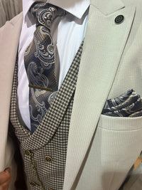 Ginola - Stone 3 Piece Suit