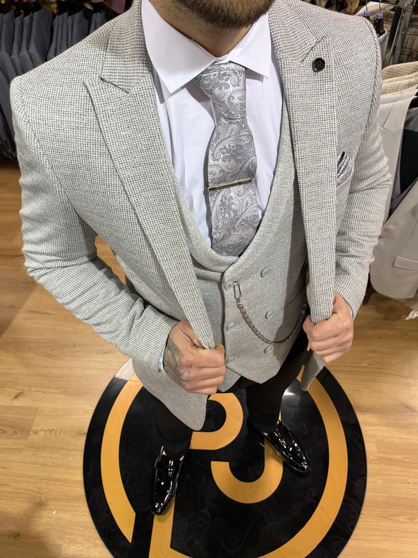 Procida - Grey 3 Piece Suit