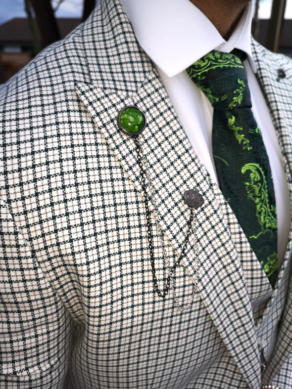 Valentino - Green/White 3 Piece Suit