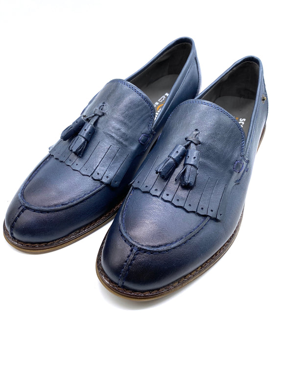 Tassle Loafer Shoe - Navy