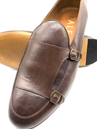 Monk Strap Loafer Shoe - Dark Brown