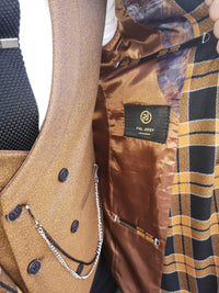 Muzza - Brown/Black 3 Piece Suit