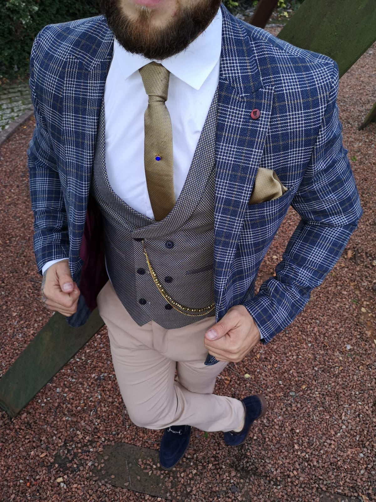 Mason - Navy 3 Piece Suit