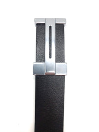Leather H Belt - Black