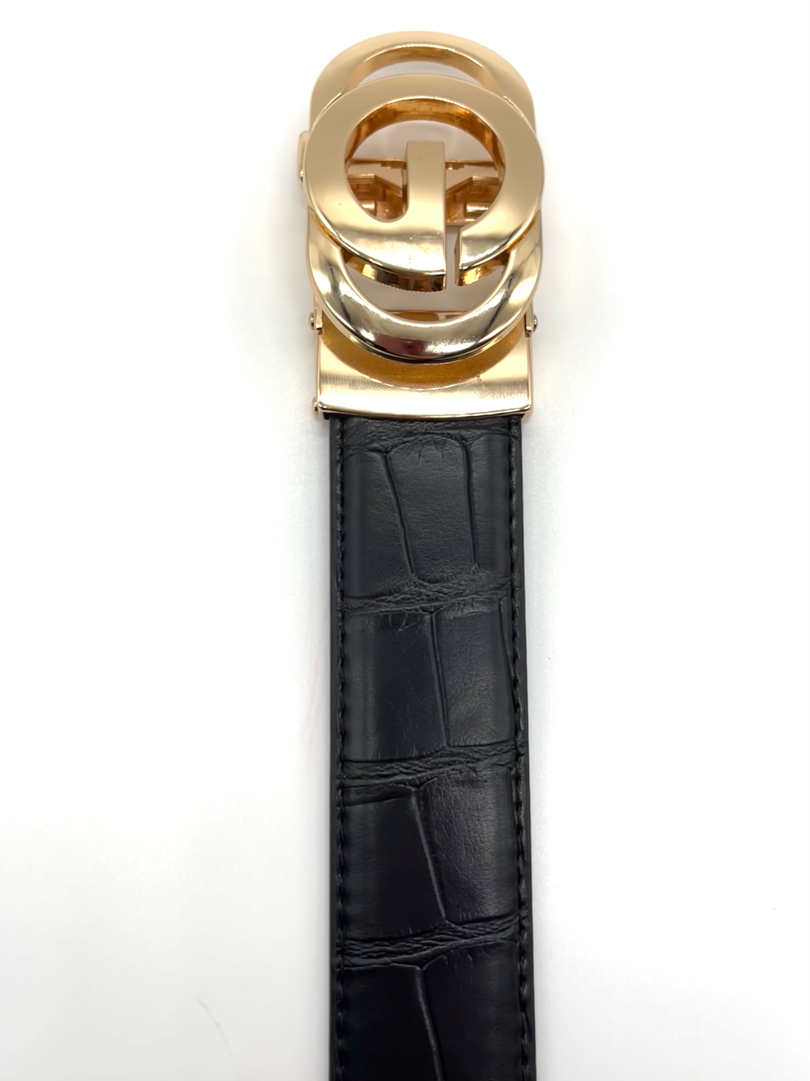 Gucci single top g belt