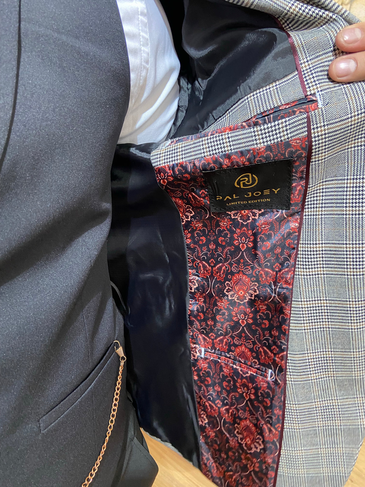 Alfred - Grey/Black 3 Piece Suit