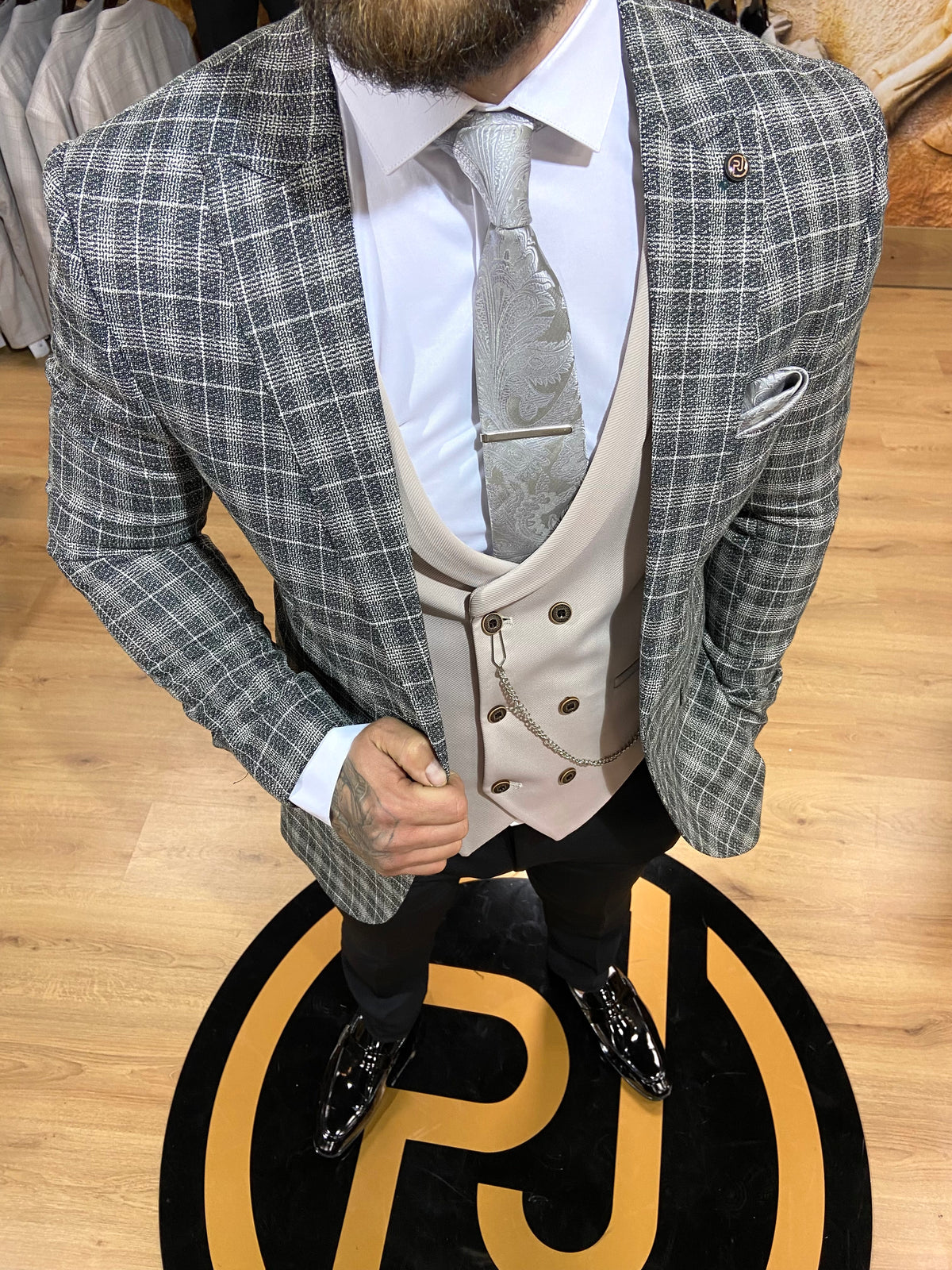 Bali - Sage/Cream 3 Piece Suit