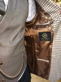 Carson - Tan 3 Piece Suit