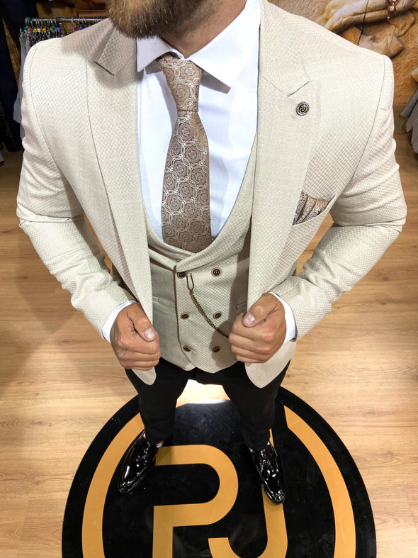 Brentford - Cream 3 Piece Suit