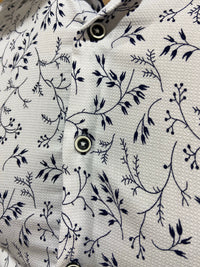 1493 White & Navy L/S Shirt