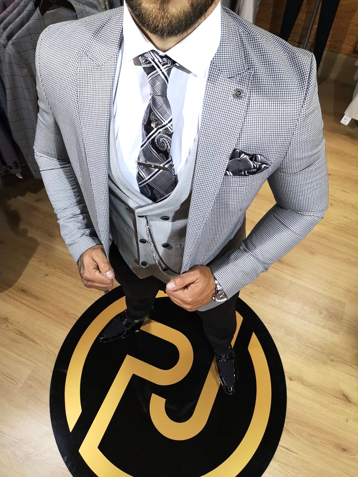 Monty - Grey 3 Piece Suit