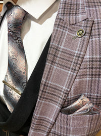 Bowie - Lilac/Blue 3 Piece Suit