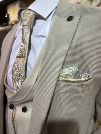 Ribery - Beige 3 Piece Suit
