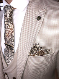 Monty - Cream 3 Piece Suit