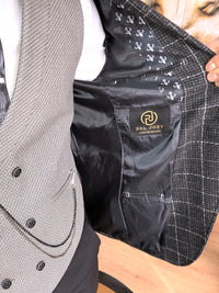 Wattson - Black/Grey 3 Piece Suit