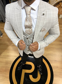 Pluto - Stone 3 Piece Suit