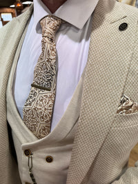 Modric - Cream 3 Piece Suit