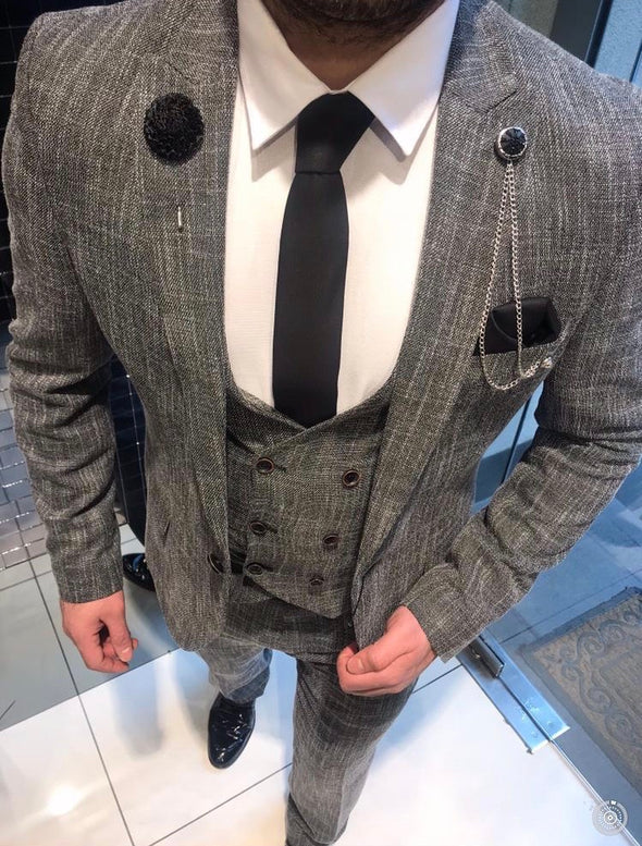 Titus - Grey 3 Piece Suit